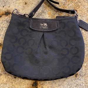 Coach Black Signature Crossbody Bag.